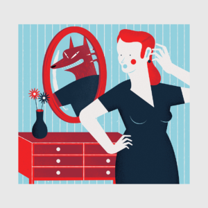 Print The Inner Big Bad Wolf - Tiago Galo na Apaixonarte