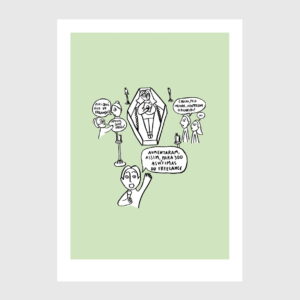 ilustração sobre Frilanças de Clara Não