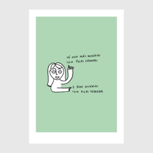 ilustração sobre pilas de Clara Não