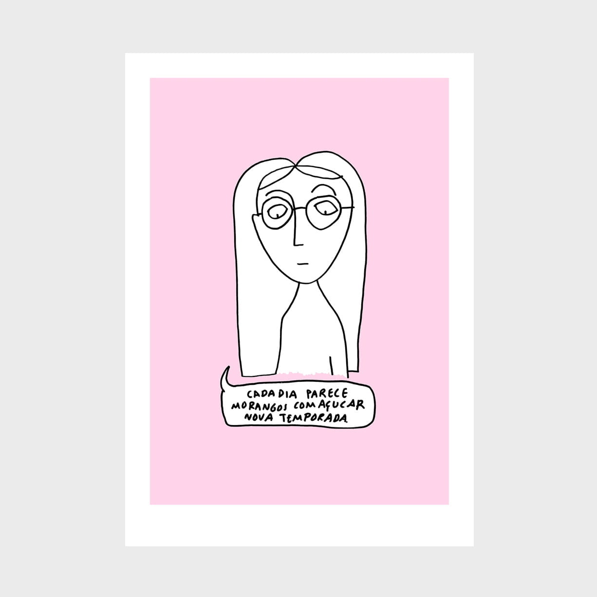 Morangos-com-Açucar-Clara-Não-Apaixonarte ilustração sobre Morangos com Açucar de Clara Não