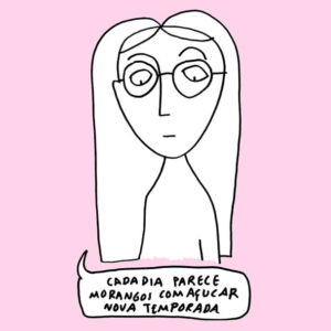 ilustração sobre Morangos com Açucar de Clara Não