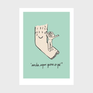 Para o pé ilustração sobre Para o pé de Clara Não