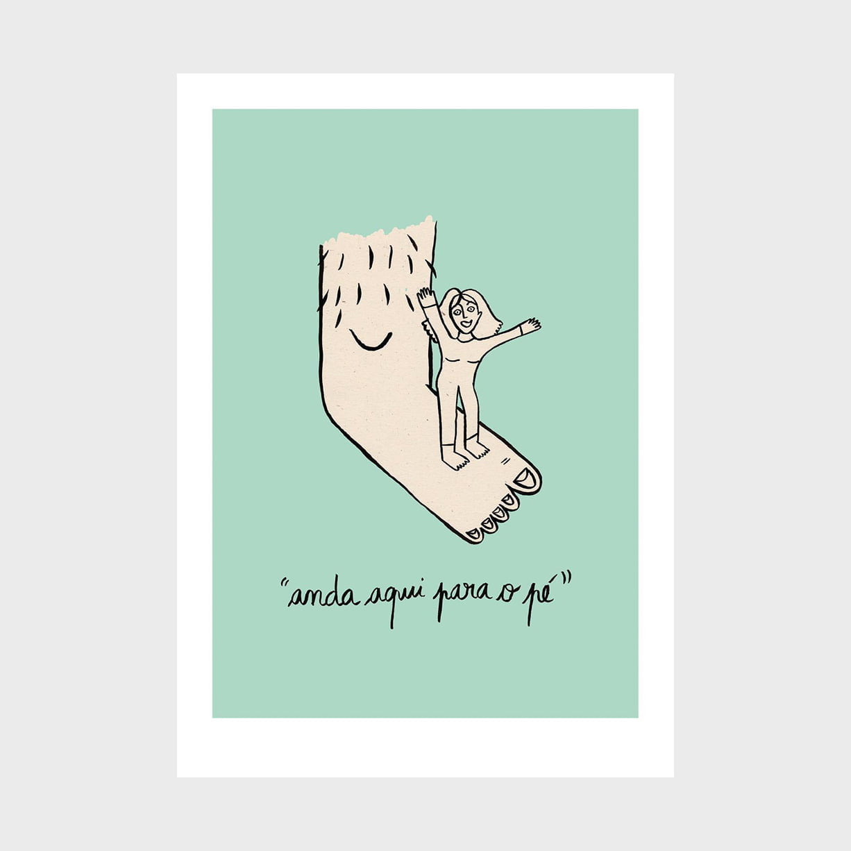 Para-o-pé-Clara-Não-Apaixonarte Para o pé ilustração sobre Para o pé de Clara Não