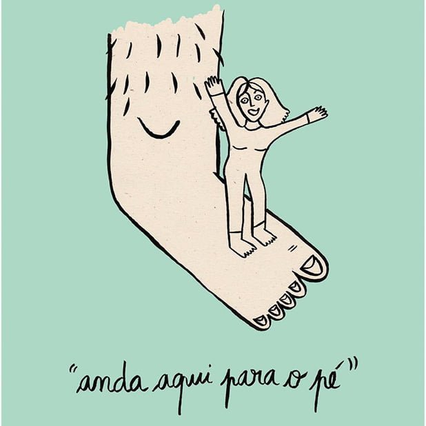 Clara-Não_Apaixonarte-11a Para o pé ilustração sobre Para o pé de Clara Não