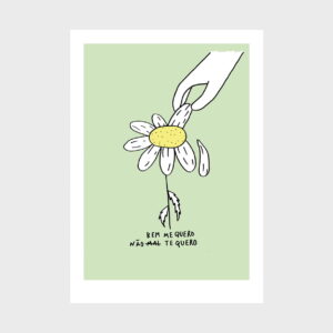 ilustração sobre Bem me quero de Clara Não