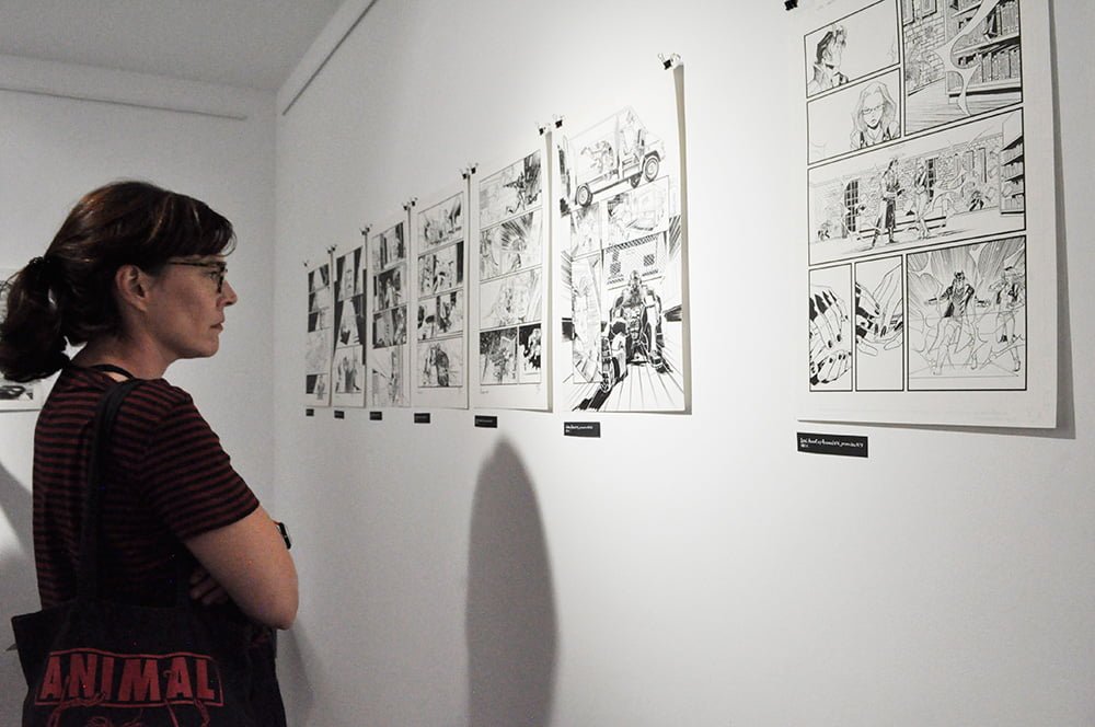 Comic book exhibition of Jorge Coelho at Apaixonarte