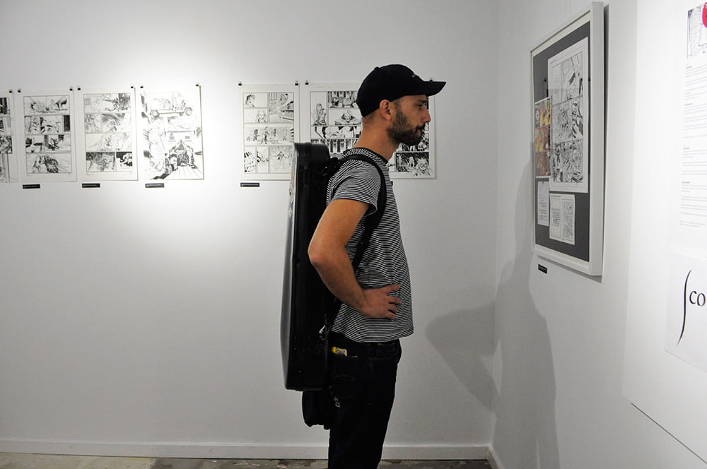 Comic book exhibition of Jorge Coelho at Apaixonarte