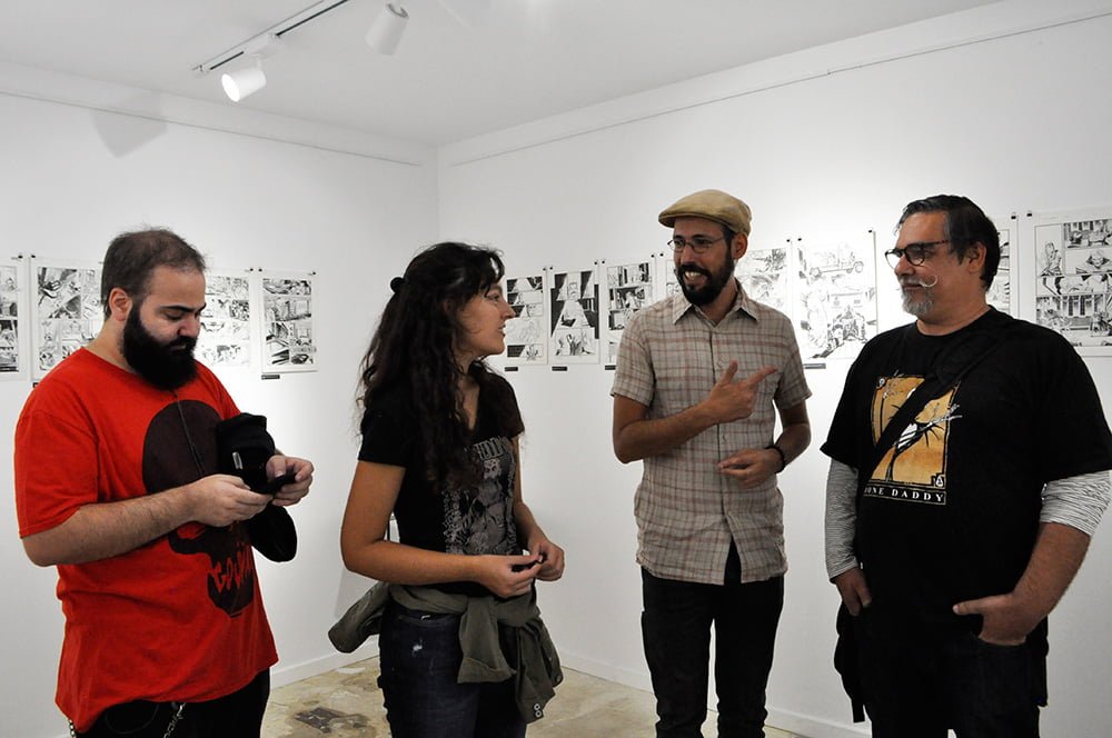 Comic book exhibition of Jorge Coelho at Apaixonarte