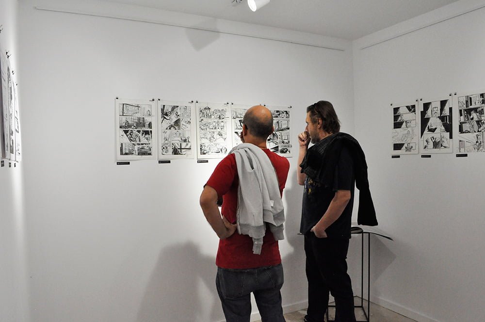 Comic book exhibition of Jorge Coelho at Apaixonarte