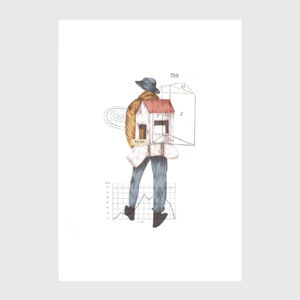 casa as costas ilustração de cláudia salgueiro