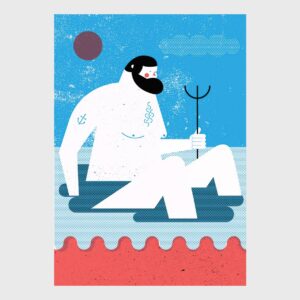 poseidon illustration by tiago galo