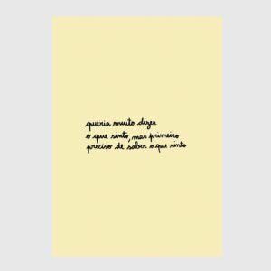 queria muito dizer o que sinto