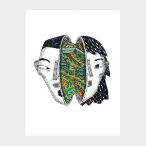 homem e mulher unidos pela natureza