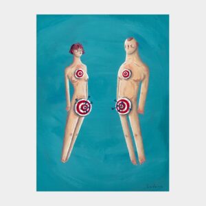 casal com alvos e flechas