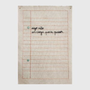 hemp, hand stitched, phrase, clara nao