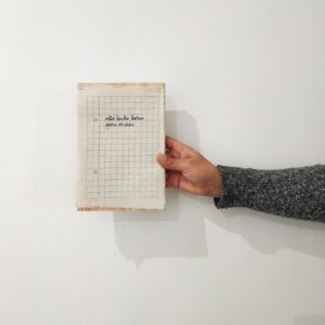 cosido a mao frase clara nao