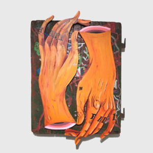 two hands upside down