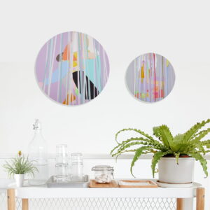 Kitchen decor details with painting of lara roseiro