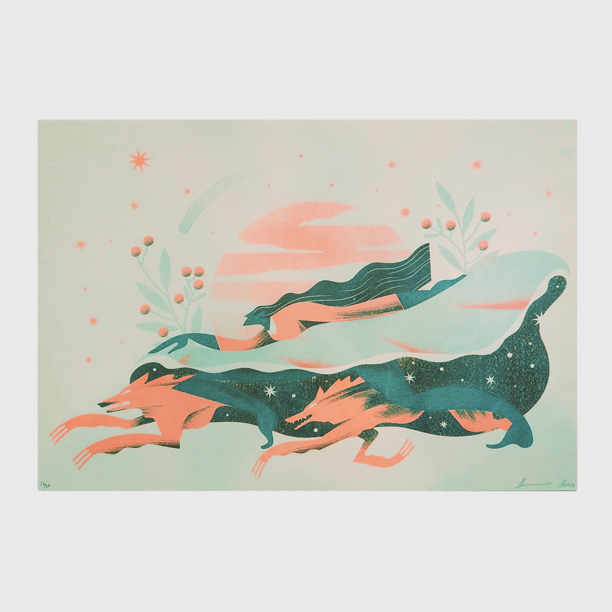 Mockups Design pack of wolves