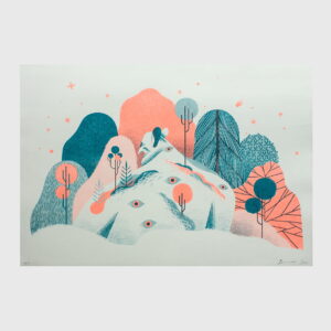 monster in the florest illustration