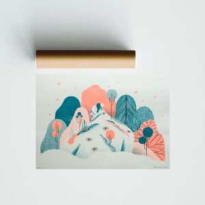 monster in the florest illustration