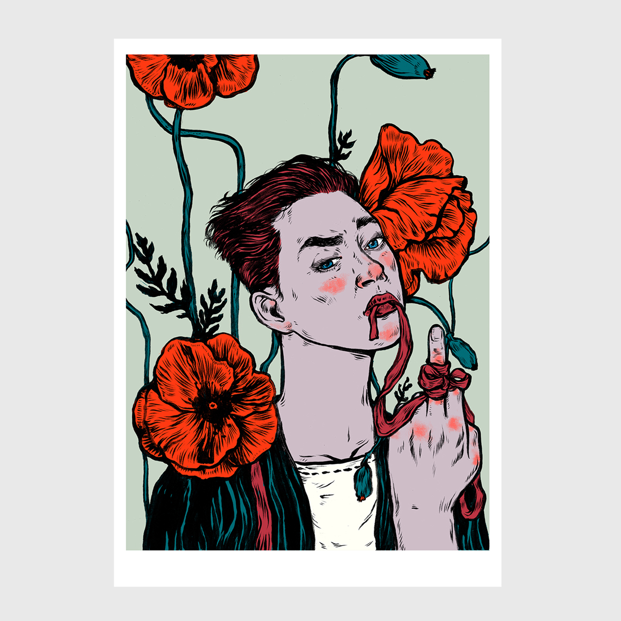 when-they-tell-you-you-should-smile-more-nicolae-negura-apaixonarte-1 digital print illustration