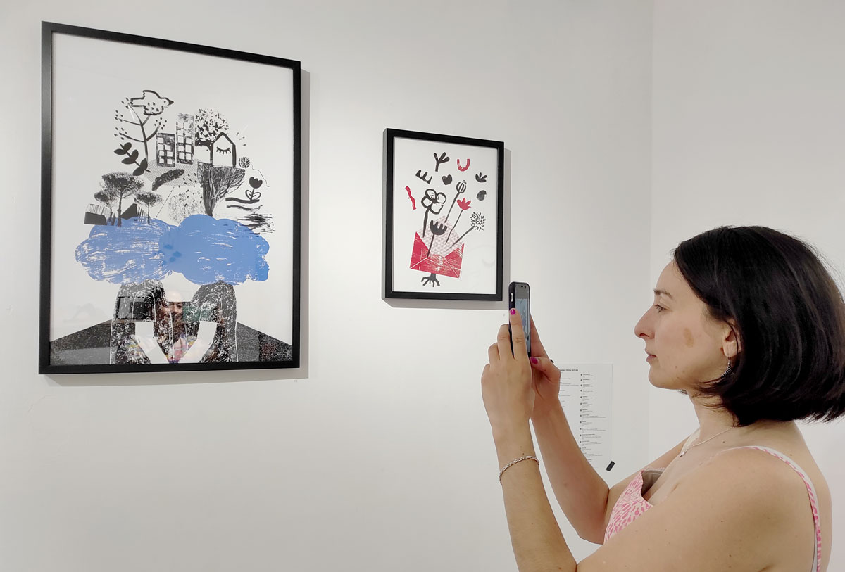 art exhition by Bárbara R. at Apaixonarte gallery, in Lisbon