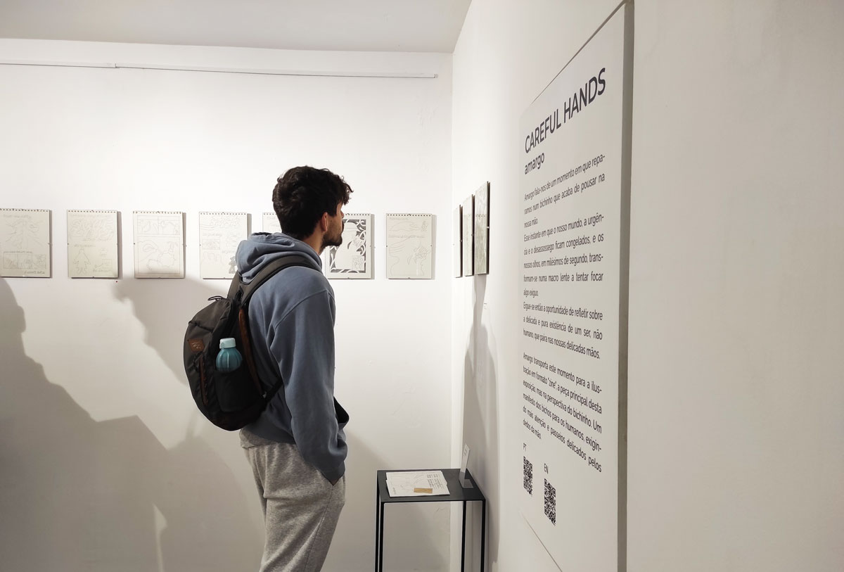 opening amargo's exhibition at Apaixonarte gallery