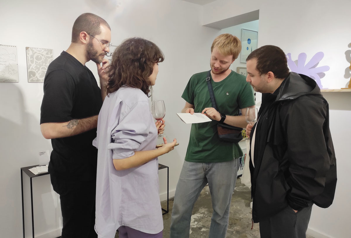 opening amargo's exhibition at Apaixonarte gallery