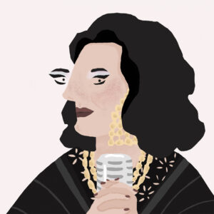 Amália Rodrigues illustration by Adriana Fontelas
