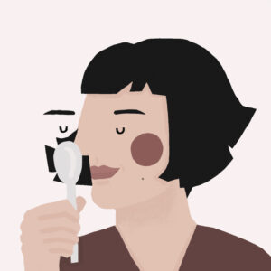 Amélie Poulain's portrait by Adriana Fontelas