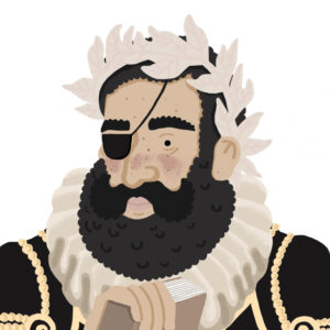 Retrato de Luís Vaz de Camões por Adriana Fontelas