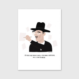 Fernando Pessoa illustration by Adriana Fontelas