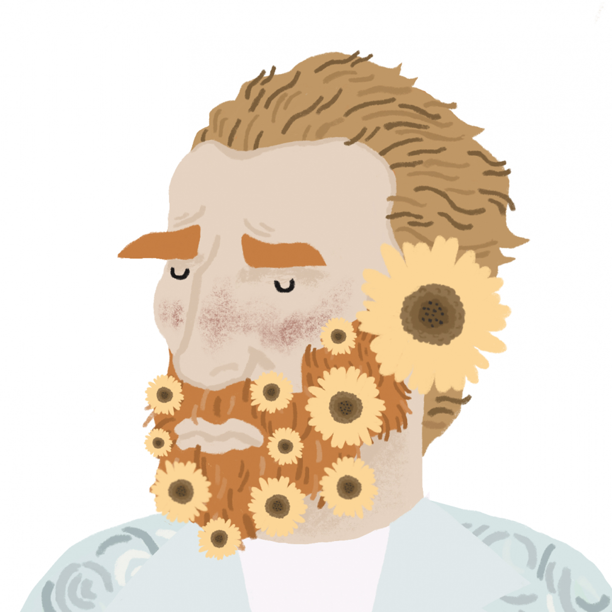 adriana-fontela-van-gogh-apaixonarte02 Vincent Van Gogh illustration by Adriana Fontelas