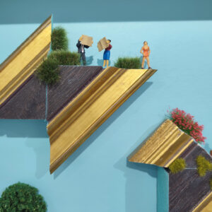 artwork made with small models by antónio azevedo for the apaixonarte gallery