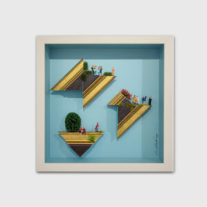 artwork made with small models by antónio azevedo for the apaixonarte gallery