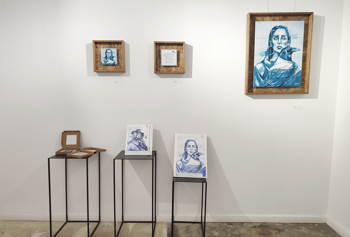 opening art exhibition moça sem pranto by marita at apaixonarte gallery