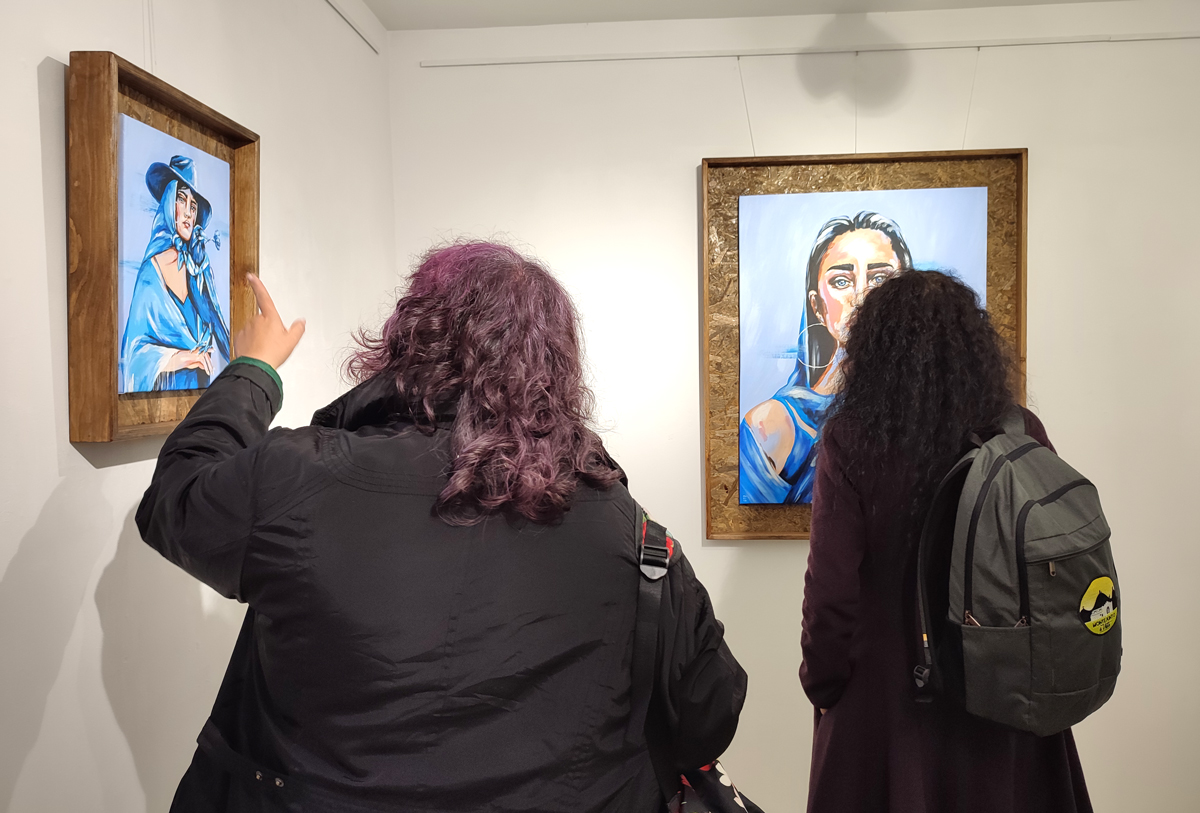 opening art exhibition moça sem pranto by marita at apaixonarte gallery