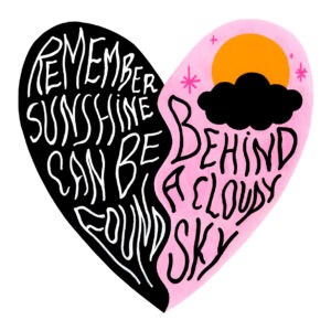 heart illustration print by bunny at apaixonarte gallery