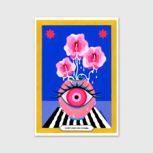 Roses like clitoris illustration print by bunny at apaixonarte gallery