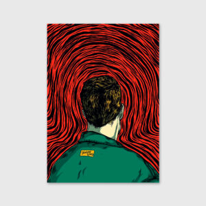 man looking to infinity Illustration of Nicolae Negura at Apaixonarte gallery