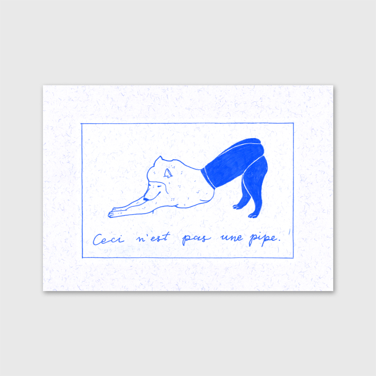 bonne-fille-sara-felgueiras-apaixonarte01 Illustration with a cat recreating "The Treachery of Images" by Sara Felgueiras.