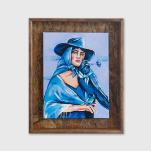 Pintura de uma jovem mulher por Marita