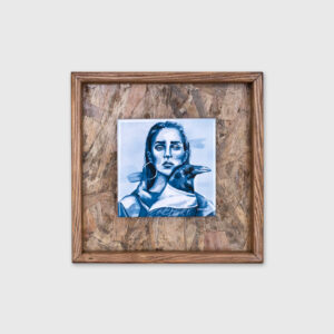 Azulejo em moldura de madeira por Marita