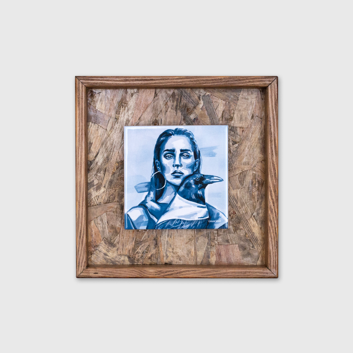 graca-azulejo-marita-apaixonarte01 Tile on a frame by Marita