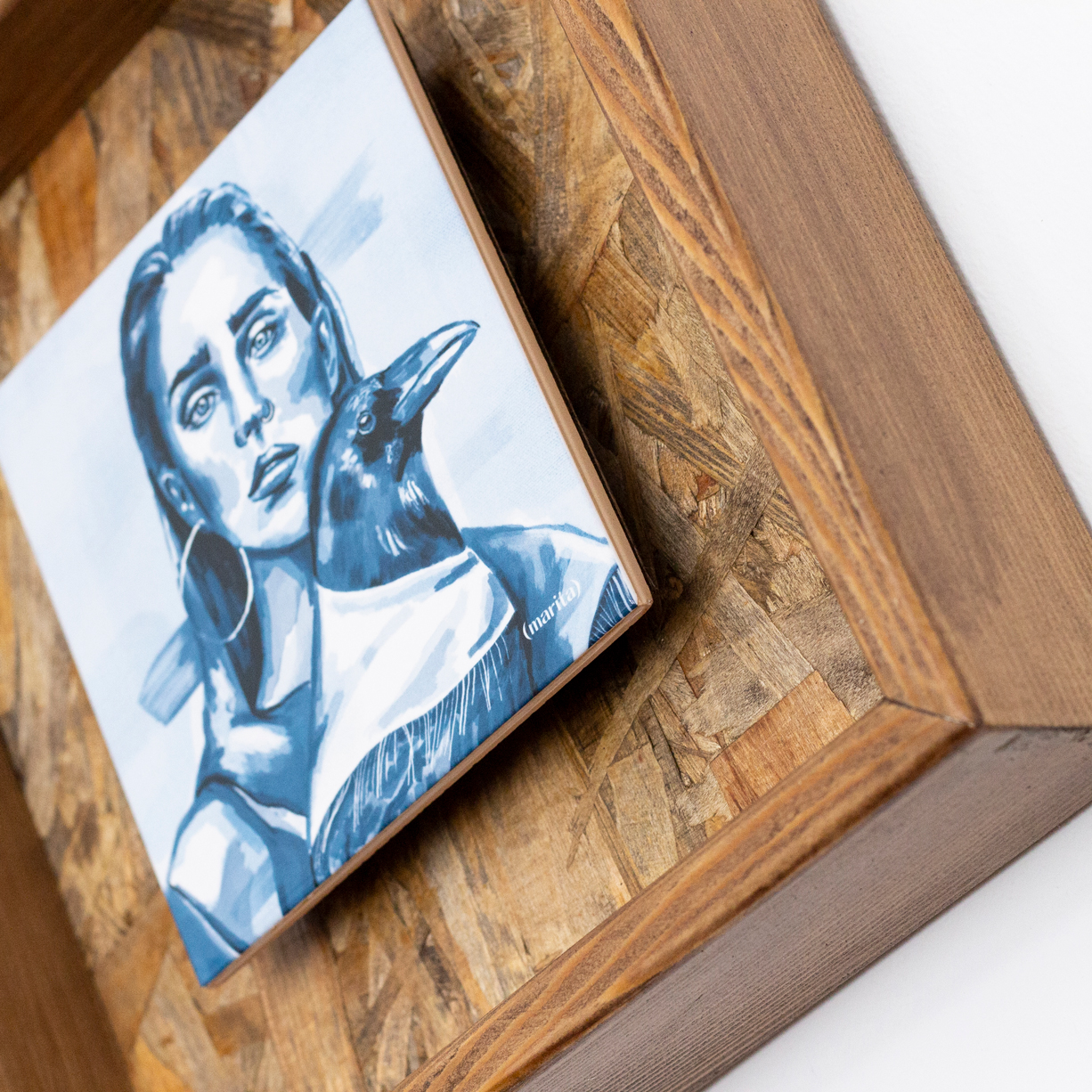 graca-azulejo-marita-apaixonarte04 Tile on a frame by Marita