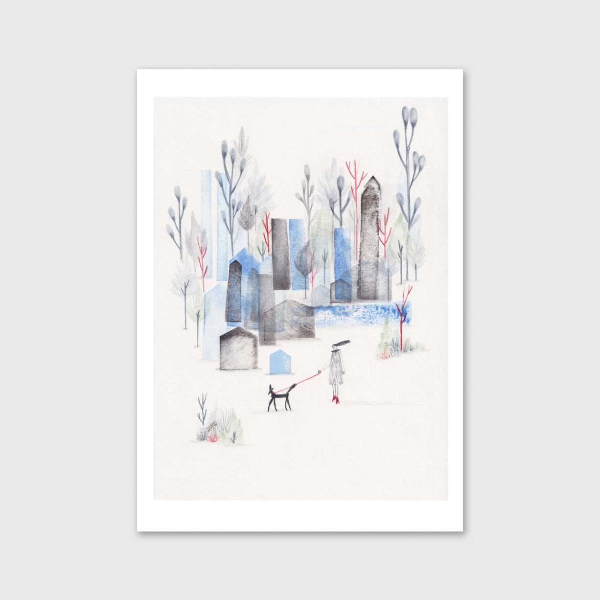 jardim-inverno-constanca-duarte-apaixonarte01 Ilustração de uma cidade por Constança Duarte