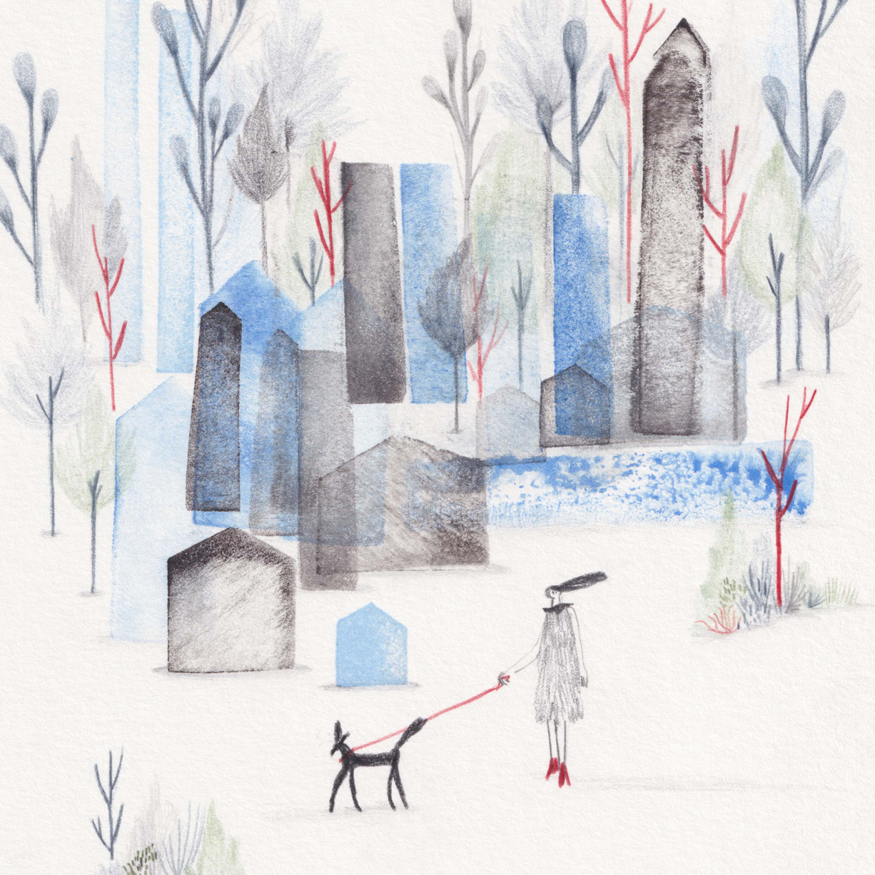 jardim-inverno-constanca-duarte-apaixonarte02 Ilustração de uma cidade por Constança Duarte