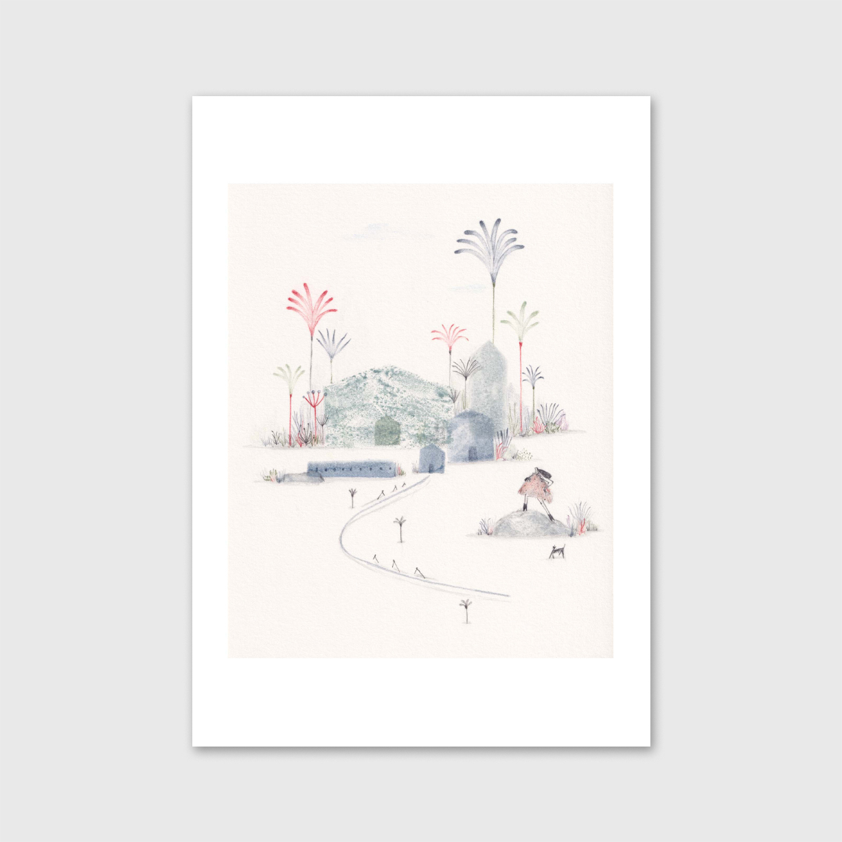 rainha-constanca-duarte-apaixonarte01 Ilustração com uma povoação e uma mulher por Constança Duarte