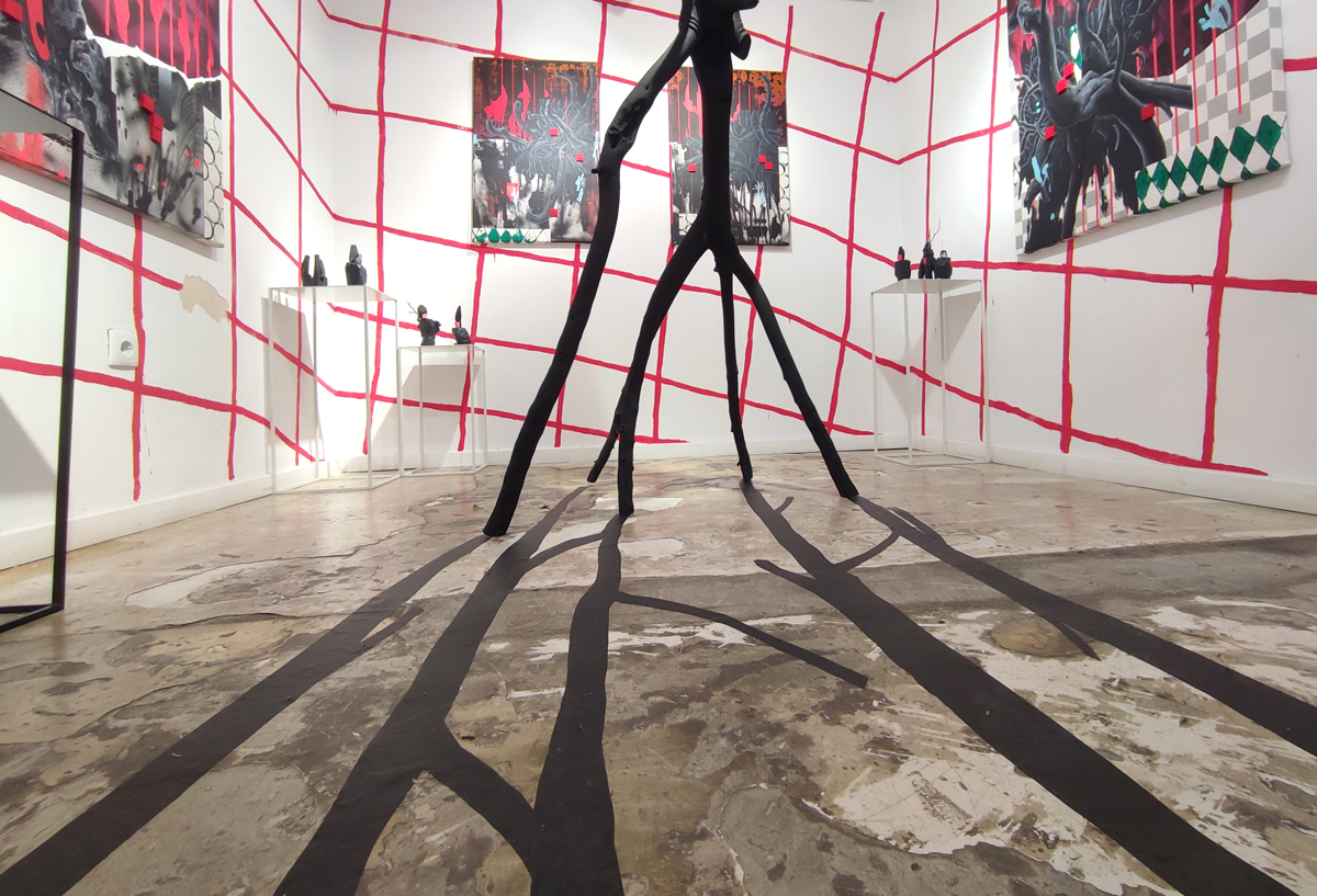 art exhbition made by tiago hesp for Apaixonarte gallery